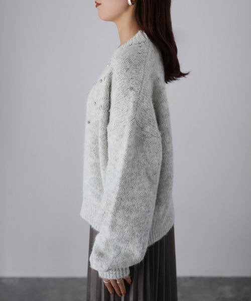 セール】ビジューニットプルオーバー（ニット/セーター）｜Riberry