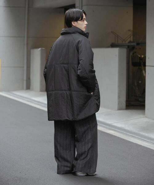 SENSE OF PLACE by URBAN RESEARCH（センスオブプレイスバイアーバンリサーチ）の「『URTECH』『ユニセックス』パデッドモンスターコート（ダウンジャケット/コート・メンズ・ブルー/ライトベージュ/ブラック・MEDIUM/LARGE）」の7枚目の写真