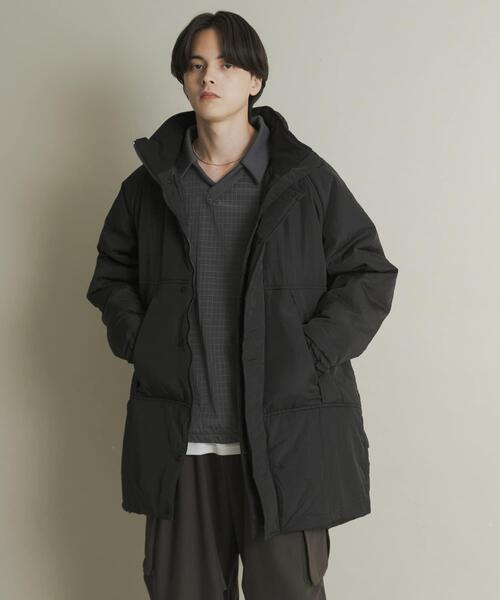 SENSE OF PLACE by URBAN RESEARCH（センスオブプレイスバイアーバンリサーチ）の「『URTECH』『ユニセックス』パデッドモンスターコート（ダウンジャケット/コート・メンズ・ブルー/ライトベージュ/ブラック・MEDIUM/LARGE）」の11枚目の写真