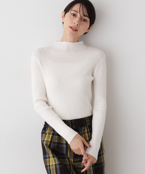 Dessin（デッサン）の「【洗える】リブタートルネックニット（ニット/セーター・レディース・ライトグレー/ブラック/ボルドー/ホワイト系/ブラック系・01/02/03）」の2枚目の写真
