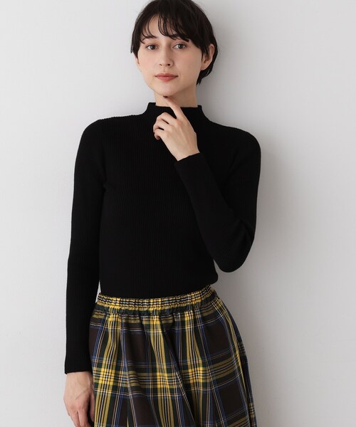 Dessin（デッサン）の「【洗える】リブタートルネックニット（ニット/セーター・レディース・ライトグレー/ブラック/ボルドー/ホワイト系/ブラック系・01/02/03）」の3枚目の写真