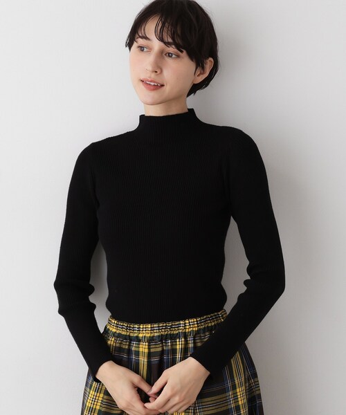 Dessin（デッサン）の「【洗える】リブタートルネックニット（ニット/セーター・レディース・ライトグレー/ブラック/ボルドー/ホワイト系/ブラック系・01/02/03）」の6枚目の写真
