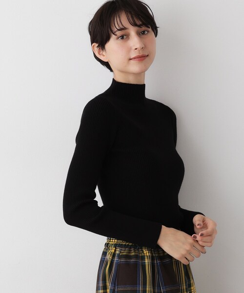 Dessin（デッサン）の「【洗える】リブタートルネックニット（ニット/セーター・レディース・ライトグレー/ブラック/ボルドー/ホワイト系/ブラック系・01/02/03）」の7枚目の写真