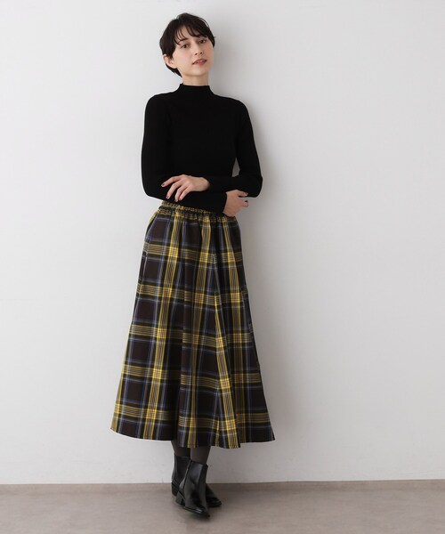 Dessin（デッサン）の「【洗える】リブタートルネックニット（ニット/セーター・レディース・ライトグレー/ブラック/ボルドー/ホワイト系/ブラック系・01/02/03）」の8枚目の写真