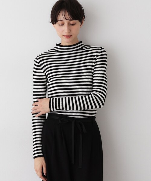 Dessin（デッサン）の「【洗える】リブタートルネックニット（ニット/セーター・レディース・ライトグレー/ブラック/ボルドー/ホワイト系/ブラック系・01/02/03）」の10枚目の写真