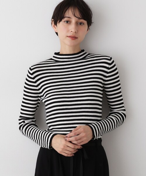 Dessin（デッサン）の「【洗える】リブタートルネックニット（ニット/セーター・レディース・ライトグレー/ブラック/ボルドー/ホワイト系/ブラック系・01/02/03）」の11枚目の写真