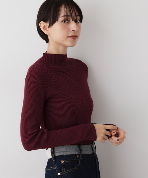 Dessin（デッサン）の「【洗える】リブタートルネックニット（ニット/セーター・レディース・ライトグレー/ブラック/ボルドー/ホワイト系/ブラック系・01/02/03）」の15枚目の写真
