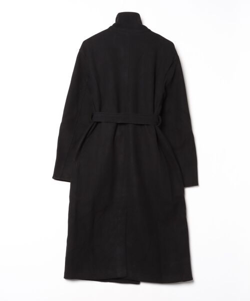 FREE STYLISTS(フリー スタイリスト)の「YUGA_YGMC Stand-collar single-breasted wool coat(ノーカラーコート・レディース・ブラウン/キャメル/グレー/ブラック・FREE)」の5枚目の写真