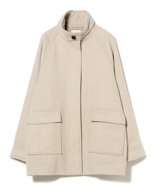 B:MING by BEAMS（ビーミングバイビームス）の「スタンドカラー コート（その他アウター・レディース・グレー/ナチュラル・SMALL/MEDIUM）」の3枚目の写真