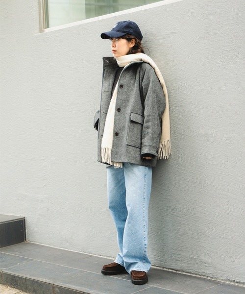 B:MING by BEAMS（ビーミングバイビームス）の「スタンドカラー コート（その他アウター・レディース・グレー/ナチュラル・SMALL/MEDIUM）」の20枚目の写真