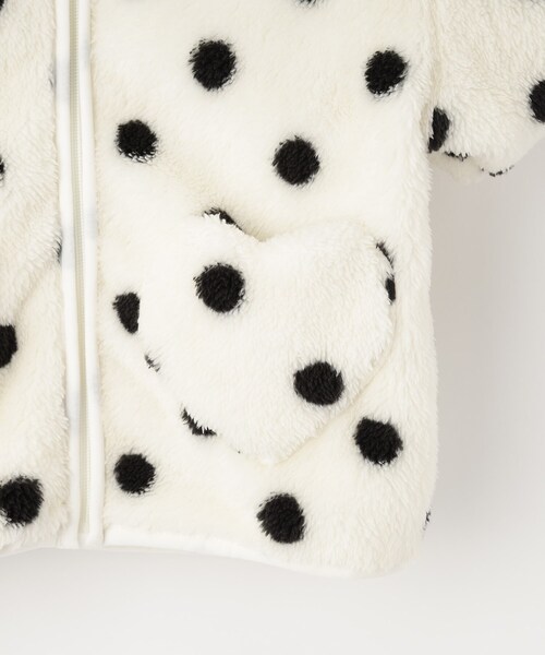 SHOO・LA・RUE（シューラルー）の「【100-150cm/洗える】ボアブルゾン（ブルゾン・キッズ・ホワイト系1/パープル系1・15 /14/13/12/11/10）」の11枚目の写真