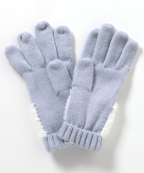 apres les cours（アプレレクール）の「【ジュニア対応】リボンファー手袋（手袋・キッズ・アイボリー/ピンク/サックスブルー・95/140/120）」の15枚目の写真