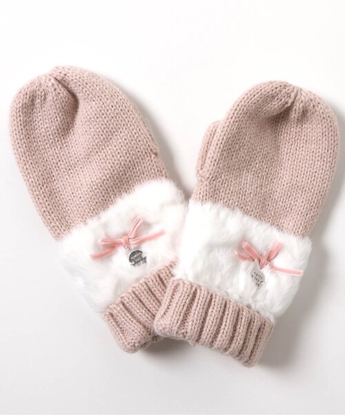 apres les cours（アプレレクール）の「【ジュニア対応】リボンファー手袋（手袋・キッズ・アイボリー/ピンク/サックスブルー・95/140/120）」の19枚目の写真