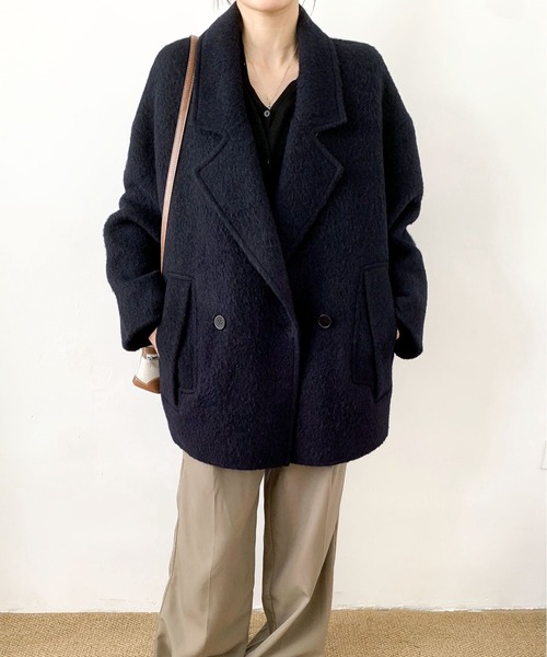 セール】DECADE CLASSIC ウールカシミヤピーコート（ピーコート