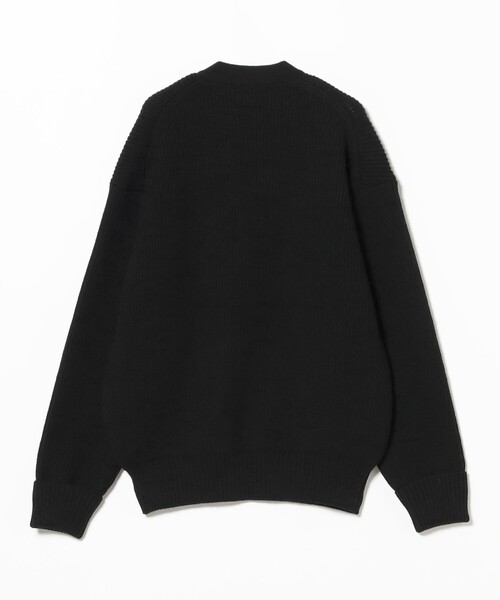 ビームス黒ニット BEAMS（ビームス） セーター ニット 5ゲージ ツイーディー クルー