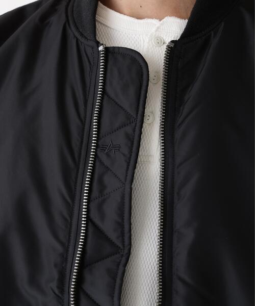 Alpha Industries(アルファインダストリーズ)の「Alpha Industries/アルファ インダストリーズ/MA-1 OXFORD FLIGHT JACKET/エムエーワン オックスフォード フライトジャケット(MA-1・メンズ・ブラック/オリーブ系・L/M/2XL/S/XL)」の12枚目の写真