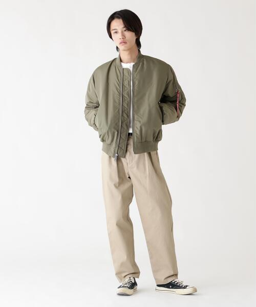 Alpha Industries(アルファインダストリーズ)の「Alpha Industries/アルファ インダストリーズ/MA-1 OXFORD FLIGHT JACKET/エムエーワン オックスフォード フライトジャケット(MA-1・メンズ・ブラック/オリーブ系・L/M/2XL/S/XL)」の5枚目の写真