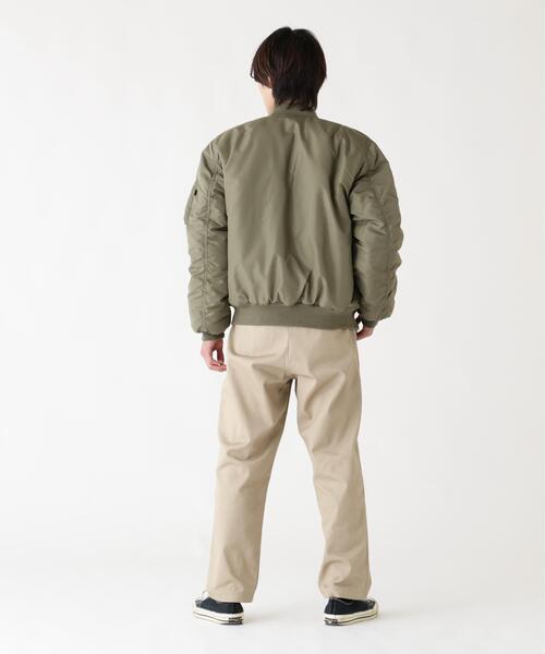 Alpha Industries(アルファインダストリーズ)の「Alpha Industries/アルファ インダストリーズ/MA-1 OXFORD FLIGHT JACKET/エムエーワン オックスフォード フライトジャケット(MA-1・メンズ・ブラック/オリーブ系・L/M/2XL/S/XL)」の4枚目の写真