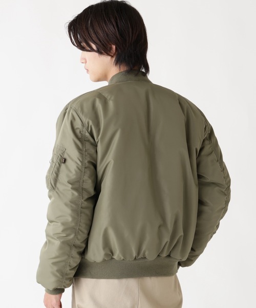 Alpha Industries(アルファインダストリーズ)の「Alpha Industries/アルファ インダストリーズ/MA-1 OXFORD FLIGHT JACKET/エムエーワン オックスフォード フライトジャケット(MA-1・メンズ・ブラック/オリーブ系・L/M/2XL/S/XL)」の11枚目の写真