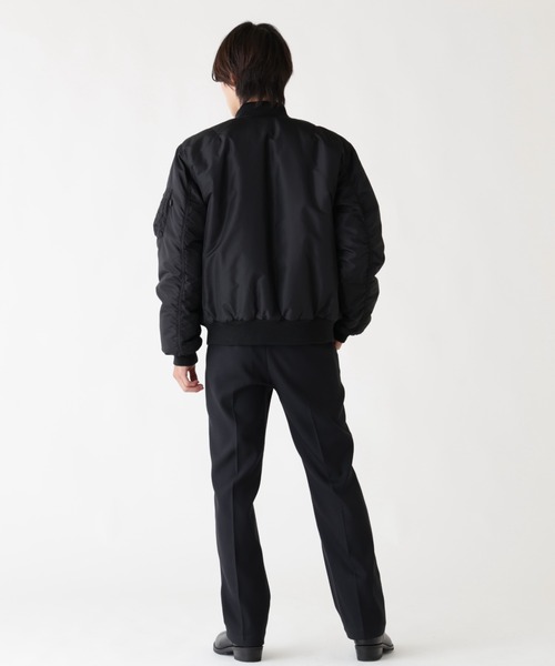 Alpha Industries(アルファインダストリーズ)の「Alpha Industries/アルファ インダストリーズ/MA-1 OXFORD FLIGHT JACKET/エムエーワン オックスフォード フライトジャケット(MA-1・メンズ・ブラック/オリーブ系・L/M/2XL/S/XL)」の19枚目の写真