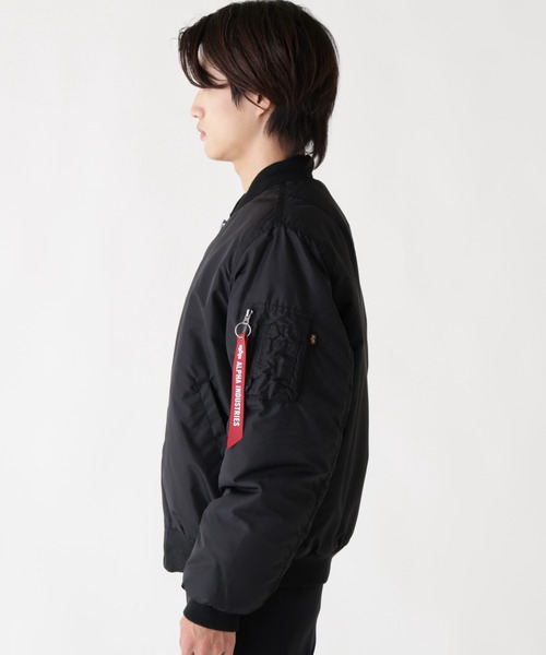 Alpha Industries(アルファインダストリーズ)の「Alpha Industries/アルファ インダストリーズ/MA-1 OXFORD FLIGHT JACKET/エムエーワン オックスフォード フライトジャケット(MA-1・メンズ・ブラック/オリーブ系・L/M/2XL/S/XL)」の12枚目の写真