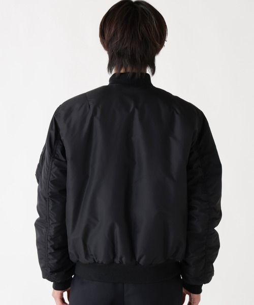 Alpha Industries(アルファインダストリーズ)の「Alpha Industries/アルファ インダストリーズ/MA-1 OXFORD FLIGHT JACKET/エムエーワン オックスフォード フライトジャケット(MA-1・メンズ・ブラック/オリーブ系・L/M/2XL/S/XL)」の13枚目の写真