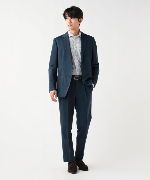 BEAMS HEART(ビームスハート)の「【6/18値下げ】ポリエステルコットン 強撚 千鳥柄 スラックス(セットアップ対応)(スラックス・メンズ・ネイビー/グレー・SMALL/MEDIUM/LARGE/X-LARGE)」の7枚目の写真
