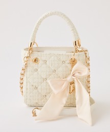 one after another NICE CLAUP | 【HolidayCollection】チャーム付きキルティングミニバッグ(ショルダーバッグ)