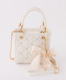 one after another NICE CLAUP | 【HolidayCollection】チャーム付きキルティングミニバッグ(ショルダーバッグ)