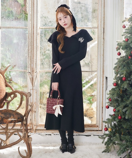 one after another NICE CLAUP（ワンアフターアナザーナイスクラップ）の「【HolidayCollection】チャーム付きキルティングミニバッグ（ショルダーバッグ・レディース・アイボリー/ブラック/ピンク/レッド/ホワイト系その他・FREE）」の16枚目の写真