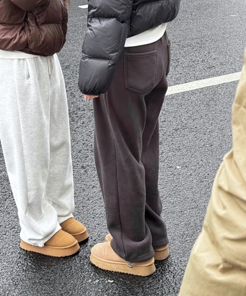 Vipoa（ヴィポア）の「Boa heavy sweat pants（スウェットパンツ・レディース・ライトグレー/チャコールグレー・FREE）」の2枚目の写真
