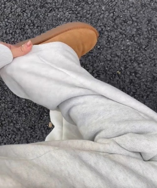 Vipoa（ヴィポア）の「Boa heavy sweat pants（スウェットパンツ・レディース・ライトグレー/チャコールグレー・FREE）」の11枚目の写真