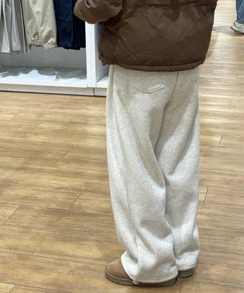 Vipoa（ヴィポア）の「Boa heavy sweat pants（スウェットパンツ・レディース・ライトグレー/チャコールグレー・FREE）」の3枚目の写真