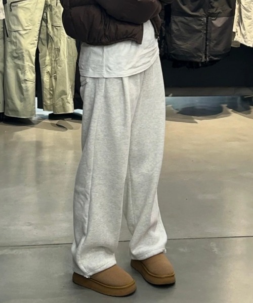 Vipoa（ヴィポア）の「Boa heavy sweat pants（スウェットパンツ・レディース・ライトグレー/チャコールグレー・FREE）」の14枚目の写真