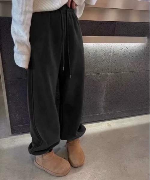 Vipoa（ヴィポア）の「Boa heavy sweat pants（スウェットパンツ・レディース・ライトグレー/チャコールグレー・FREE）」の18枚目の写真