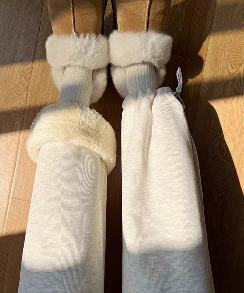 Vipoa（ヴィポア）の「Boa heavy sweat pants（スウェットパンツ・レディース・ライトグレー/チャコールグレー・FREE）」の21枚目の写真