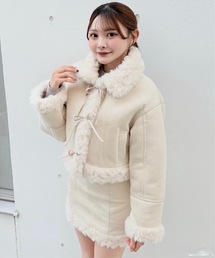 NOMAE（ノーマエ）の「【セット商品】リボンムートンジャケットセット（ムートンコート）」