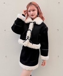 NOMAE（ノーマエ）の「【セット商品】リボンムートンジャケットセット（ムートンコート）」