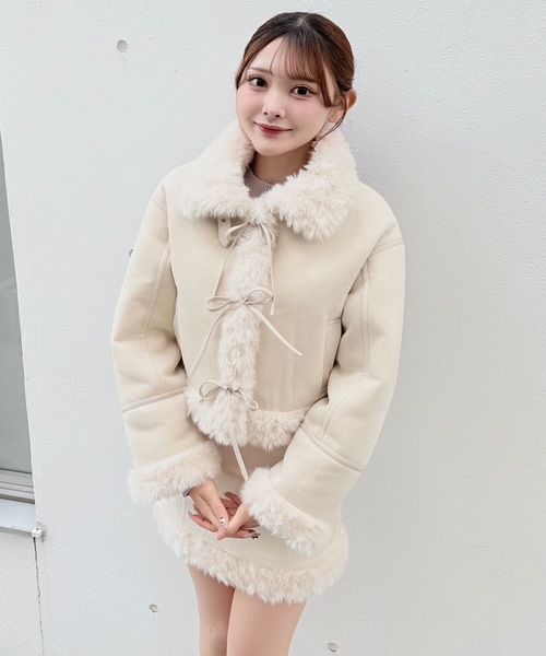 セール】【セット商品】リボンムートンジャケットセット（ムートン