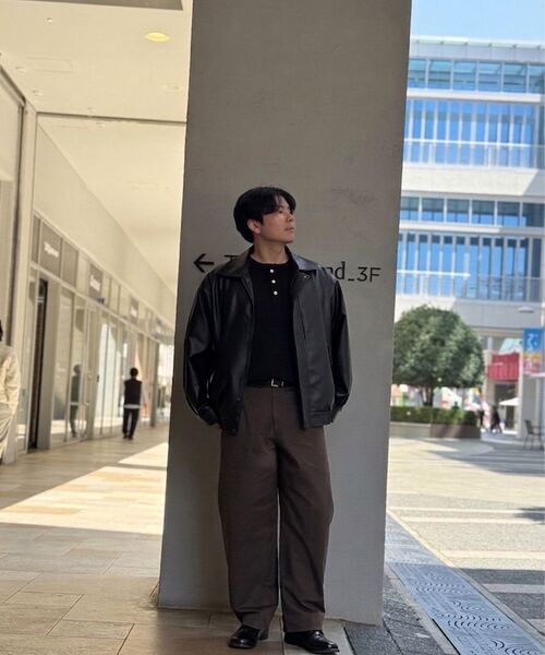 VTWO(ブイツー)の「465-3 VEGAN LEATHER OVERFIT JACKET_BLACK(ライダースジャケット・レディース・その他・MEDIUM/LARGE)」の22枚目の写真