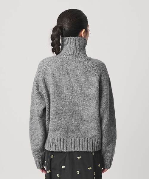 BEAUTY&YOUTH UNITED ARROWS(ビューティーアンドユースユナイテッドアローズ)の「ウールナイロン ハーフジップ ニットプルオーバー(ニット/セーター・レディース・グレー系/ネイビー/ライム・FREE)」の15枚目の写真