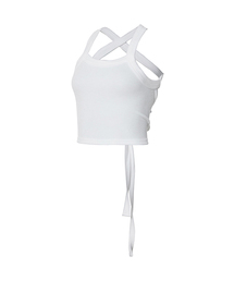 FLAREUP（フレアアップ）の「Backless Strap Sleeveless (FL-162_White)（Tシャツ/カットソー・レディース）」