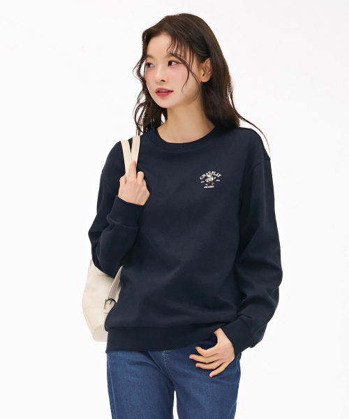 CHASECULT(チェイスカルト)の「共用キャラクターグラフィックスウェットシャツ-ネイビー(スウェット・メンズ・ネイビー・100/95/105/90)」の4枚目の写真