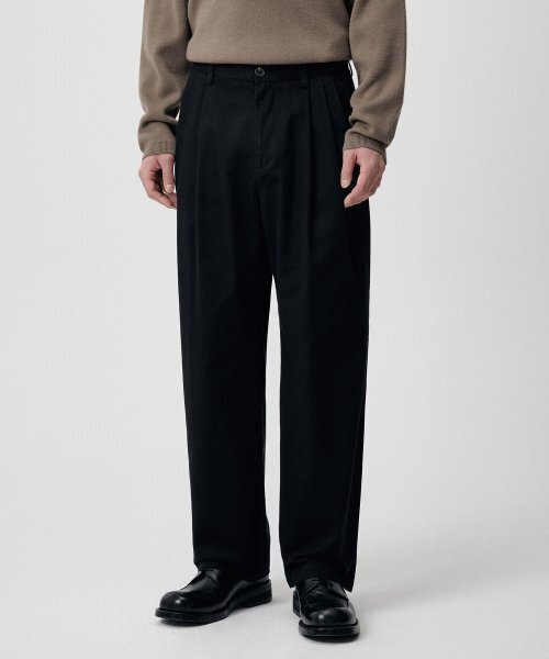 MUSINSA STANDARD（ムシンサスタンダード）の「スリータックセミバルーンチノパンツ[ブラック]（その他パンツ・メンズ・その他・40/38/42/36/30/31/26/27/28/29）」の7枚目の写真
