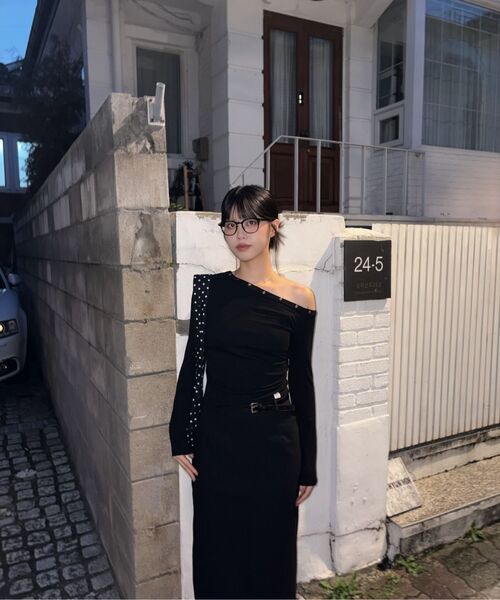 THE GREEN LAB（ザグリーンラボ）の「スタッズワンショルダー ロングスリーブ [アイボリー]（Tシャツ/カットソー・レディース・その他・FREE）」の11枚目の写真