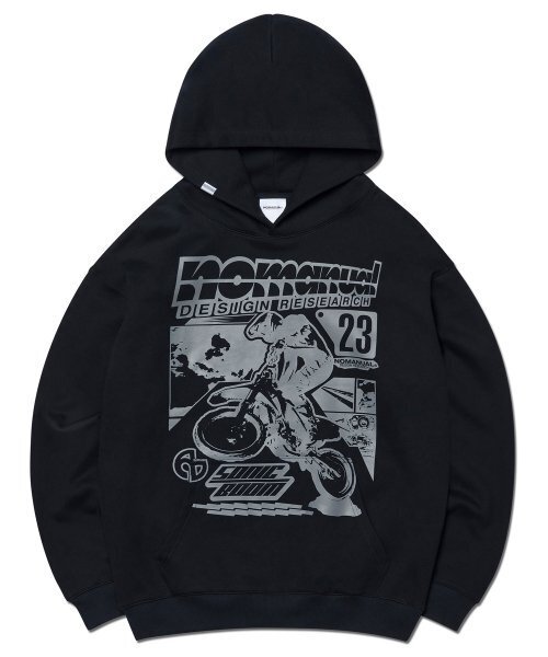 NOMANUAL(NOMANUAL)の「NM AUTO HOODIE - BLACK(パーカー・レディース・その他・SMALL/MEDIUM/LARGE/X-LARGE)」の1枚目の写真