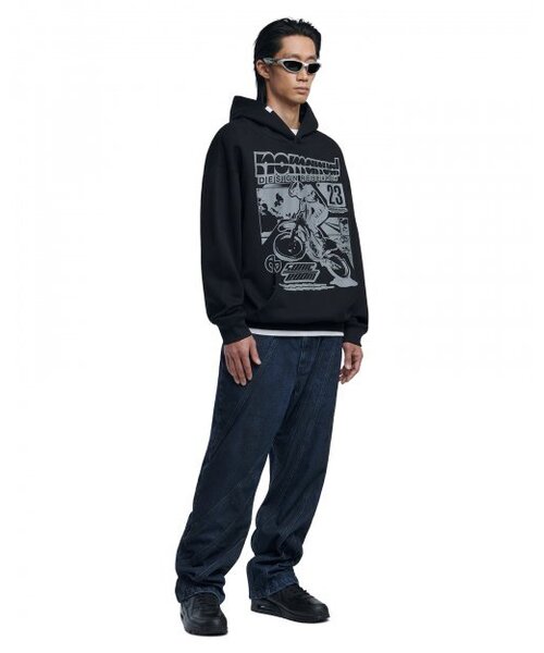 NOMANUAL(NOMANUAL)の「NM AUTO HOODIE - BLACK(パーカー・レディース・その他・SMALL/MEDIUM/LARGE/X-LARGE)」の3枚目の写真