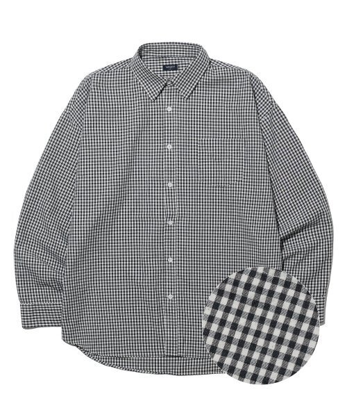 TAKEASY(テイクイージー)の「ギンガムチェックオーバーシャツ(ブラック)(シャツ/ブラウス・メンズ・その他・MEDIUM/LARGE/SMALL)」の19枚目の写真