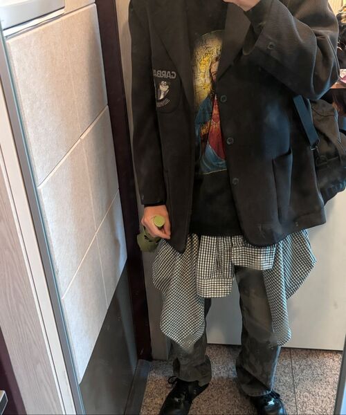 TAKEASY(テイクイージー)の「ギンガムチェックオーバーシャツ(ブラック)(シャツ/ブラウス・メンズ・その他・MEDIUM/LARGE/SMALL)」の15枚目の写真