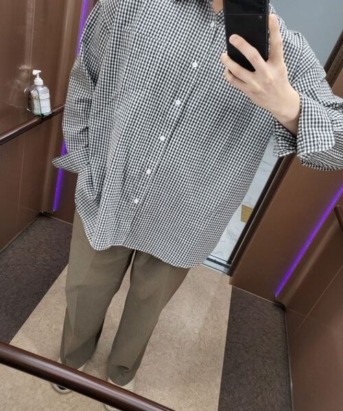 TAKEASY(テイクイージー)の「ギンガムチェックオーバーシャツ(ブラック)(シャツ/ブラウス・メンズ・その他・MEDIUM/LARGE/SMALL)」の13枚目の写真